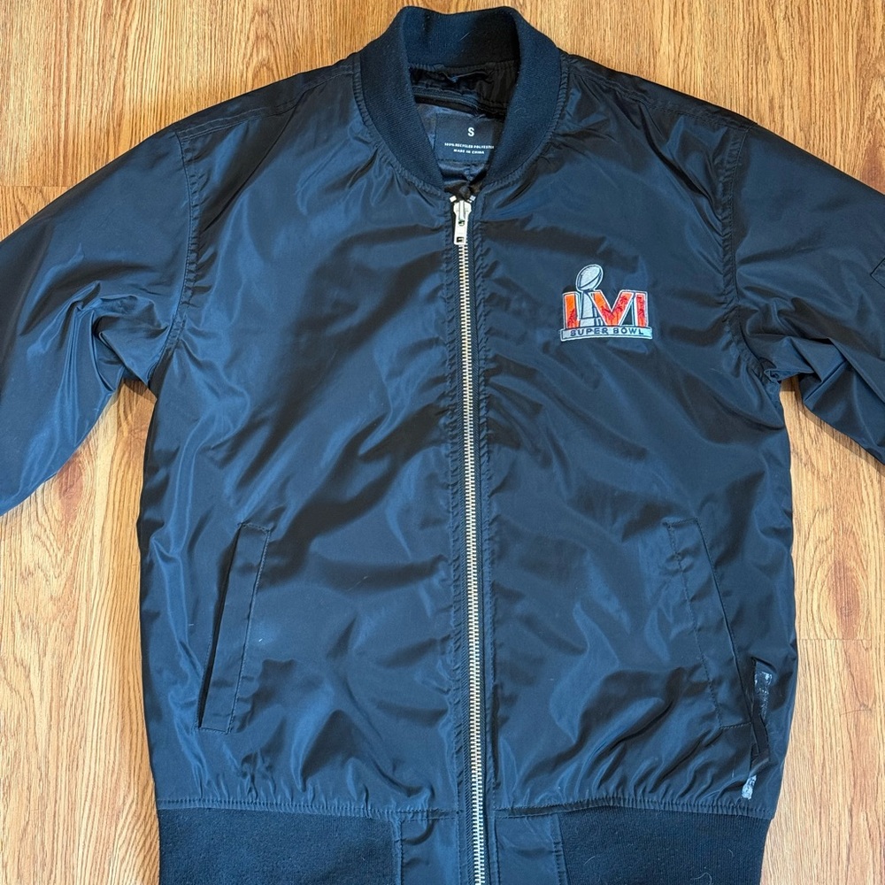 Super Bowl 56 Black Bomber Jacket